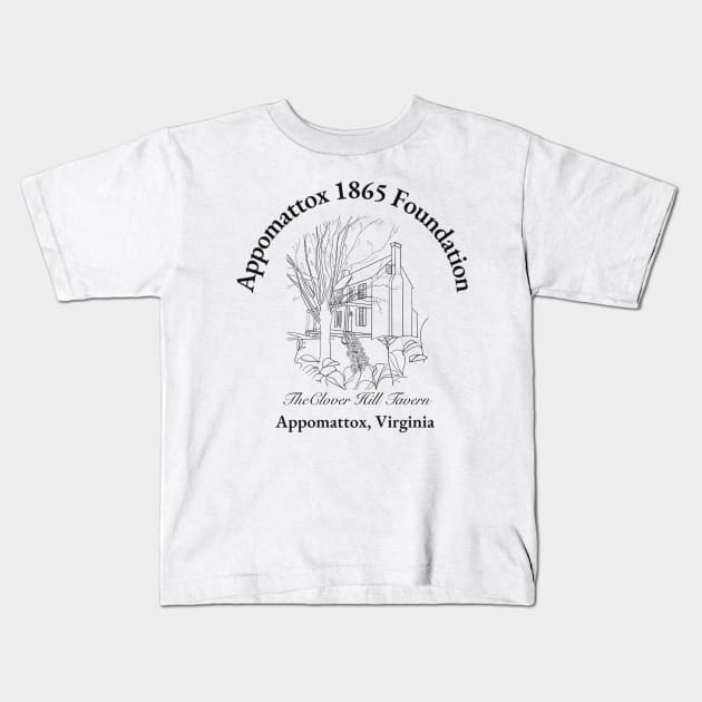 The Clover Hill Tavern Kids T-Shirt by Appomattox 1865 Foundation